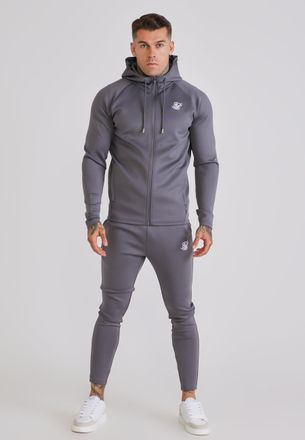 Siksilk Mens Dark Grey Hoodie and Joggers Set XXL