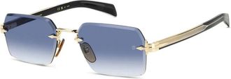 Eyewear by David Beckham Rimless Zonnebril Db 7109/S RHL - unisex - Zonnebrillen - Geel - 56 MM - Accessoires