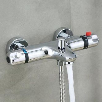 OEM Mezclador Termost&aacute;tico Triple Con Accesorios Verticales. Grifo Termost&aacute;tico De Ducha Mural. Grifo Termost&aacute;tico De Ba&ntilde;era