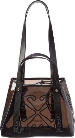 Off-white East West Small Vinyl & Leather Tote