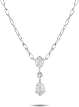 Luxury Bazaar 18K White Gold 1.32 ct Diamond Necklace ANK-20016