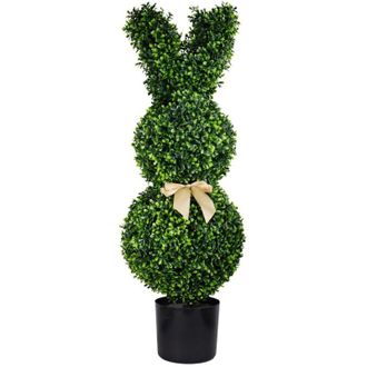 OEM &Aacute;rbol De Pascua Artificial Con Forma De Conejo Y Maceta, 50 Cm, Relleno Con Forma De Conejo, Decoraci&oacute;n Para Porche Y Jard&iacute;n Con Boj Artificial