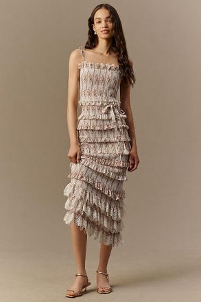 V. Chapman Lilian Satin Maxi Dress