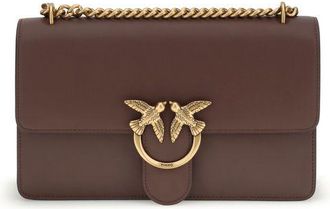 Pinko Bruine Kalfskleren Bos Taurus Schoudertas