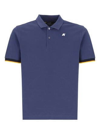 K-Way Katoenen poloshirt met twee knopen - Blauw