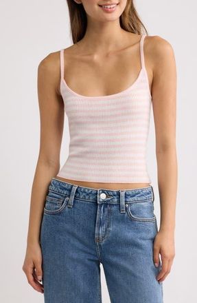 PacSun Angelica Stripe Camisole in Pink/white at Nordstrom, Size Xx-Small