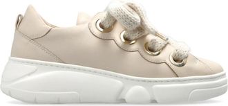AGL Agl, Schoenen, Dames, Beige, 36 EU, Leer, Soft Bubble Sportschoenen