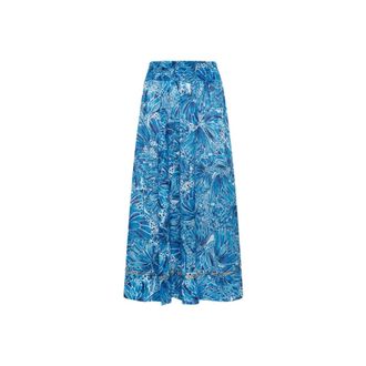 Maliparmi Maxi Skirts, female, Blue, Size: 2XS Sweet Butterfly Skirt