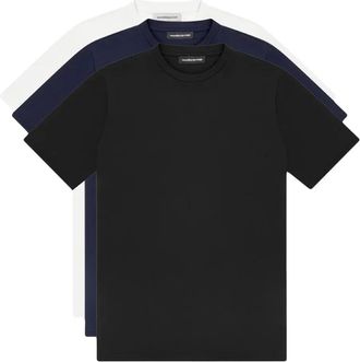 Mani&egrave;re De Voir T-shirts met korte mouwen (set van drie) - Zwart