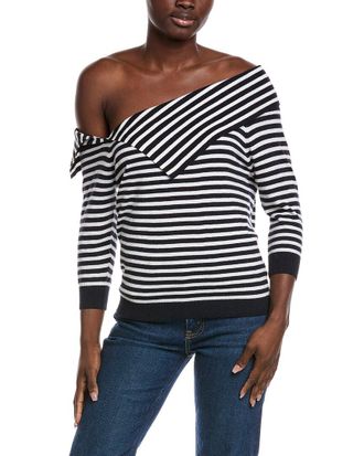 Minnie Rose Off-The-Shoulder Cashmere-Blend Sweater
