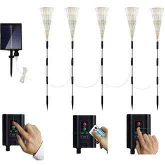 OEM 1 Juego De 5 Luces Solares Para Exteriores, Ideales Para Iluminaci&oacute;n De Jardines Y Paisajes -crezuo