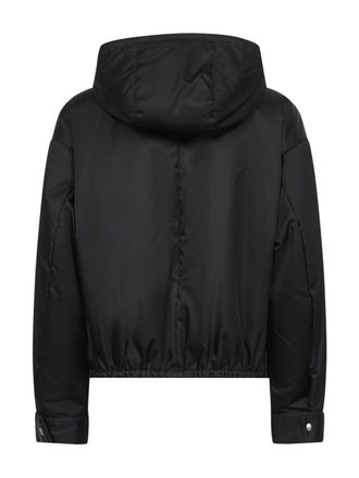 Prada Hooded Re-Nylon Blouson Jacket - Black