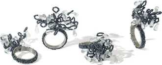 Tiramisu Celestial Frost Set of 4 Napkin Rings in Blue at Nordstrom Rack