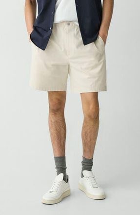 Theory Easy Elastic Waist Stretch Twill Shorts in Sand at Nordstrom Rack, Size 33