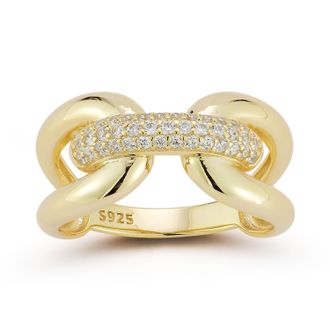 Glaze Jewelry Sterling Silver Bold Link Ring