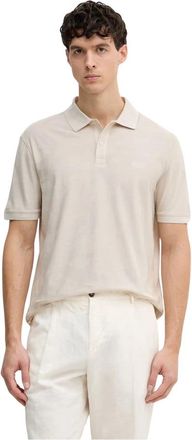 Guess Jacquard Polo Shirt - Heren - Polos - Beige - 2XL - Katoen - Tops