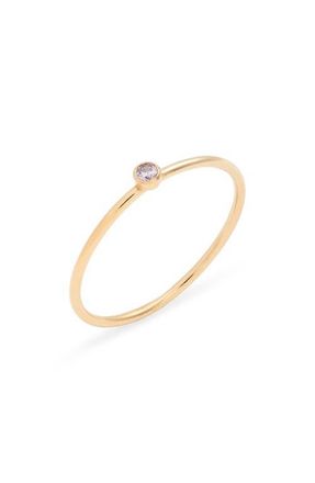Nashelle Birthstone Ring in June Gold at Nordstrom, Size 7
