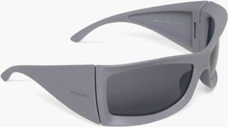 The Celect Broad Sunglasses in Matte Grey at Nordstrom