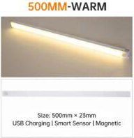 OEM L&aacute;mpara De Mesilla Led Inal&aacute;mbrica Con Sensor De Movimiento, 500 Mm, Luz Blanca C&aacute;lida, Apta Para Colocar Debajo De Armarios, Vestidores O Encimeras