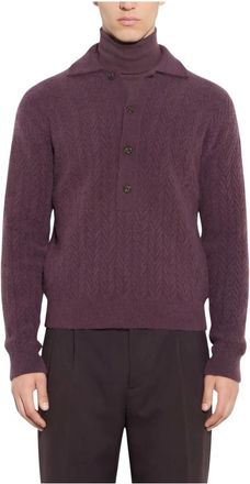Paolo Pecora Maglia Girocollo - - Knitwear - Uomo - Viola - L