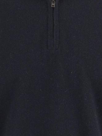 Vince Half-Zip Cashmere Sweater - Navy
