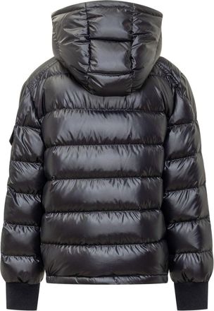 Moncler Boys Kids Down Jacket Manaem Blue Padded