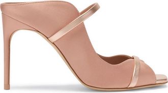 Malone Souliers Noah 90 Satin Heeled Sandals - Nude - 37 (IT37 / UK4)