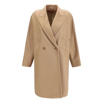 Max Mara Mastro Abrigo Cruzado - Coats - Mujer - Marr&oacute;n - XS
