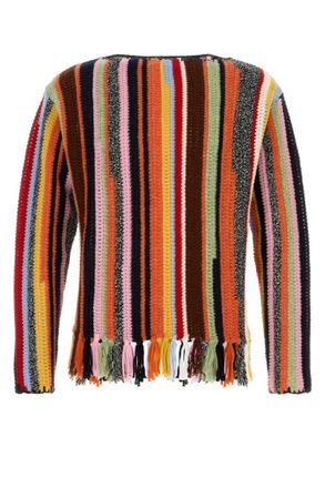 Prada Multicolor Crew Neck Sweaters