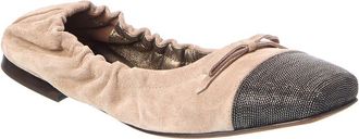 Brunello Cucinelli Suede Flat