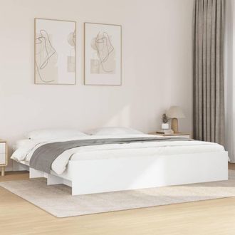 Berkfield Home Bed Frame without Mattress White 180x200 cm Super King Engineered Wood
