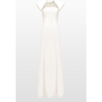 Jenny Packham Sonder Embellished Maxi Dress in Vanilla at Nordstrom, Size 14 Uk