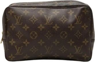 Louis Vuitton Pre-owned Trousse Toilette - Dames - Vintage Clutch - Bruin - ONE Size - Vintage