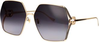 Gucci Stijlvolle zonnebril Gg 1322Sa - Dames - Zonnebrillen - Geel - 61 MM - Accessoires