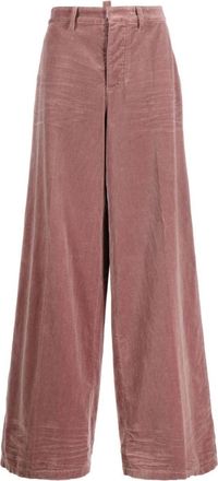 Dsquared2 Pink Blush Pink Wide Leg Trousers