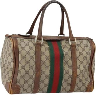 Gucci Pre-owned Handbags, female, Beige, Size: ONE SIZE Pre-owned Plastic Handbag