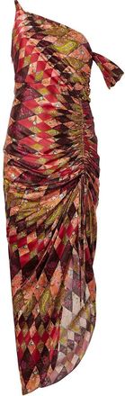 Cinq &agrave; Sept Elliana silk asymmetric dress - women - Silk - 12 - Pink
