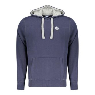 North Sails Blauwe Katoenen Hooded Sweatshirt voor Heren