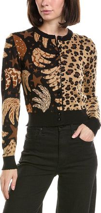 Farm Rio Farm Rio Banana Leopard Mixed Cardigan
