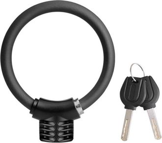 OEM Cable Antirrobo Para Bicicletas Con Llave, De Alta Seguridad, Cable De 12 Mm, Para Bicicletas De Carretera Y Patinetes