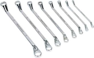Trade Shop Trade Shop - Juego 8 Piezas Llave De Estrella 6 A 20 Mm 7 A 22 Mm Acero Fijo