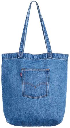 Levi's Beuteltasche LEVIS LEVIS TOTE, Damen, ocean indigo wash 6, Denim/Jeans, Baumwolle, Taschen Beuteltasche, aus Denim, mit Aussentasche