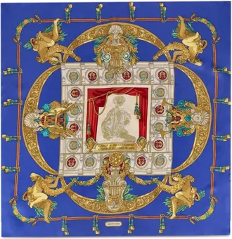 Hermès Foulard Hommage A Charles Garnier - Blu