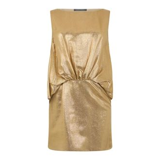 Alberta Ferretti Sleeveless Dress - female - Alberta Ferretti - Party Dresses - Yellow - S - Dresses