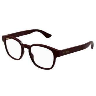 Gucci Stijlvolle zwarte zonnebril voor mannen - unisex - Brillen - Rood - 49 MM - Accessoires