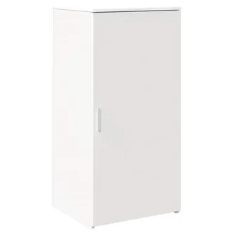 vidaXL Mobile Portaoggetti Bianco 50x45x103,5 Cm In Legno Multistrato - Vidaxl