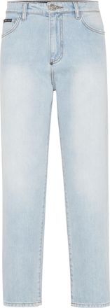 Philipp Plein Denim Trousers Mom Fit Hexagon