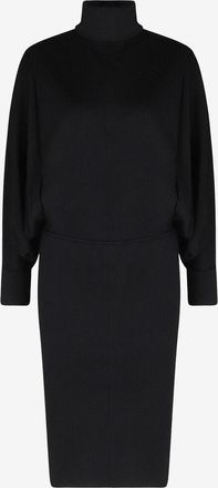 Saint Laurent Midilanges Oversize-Kleid aus Wolljersey
