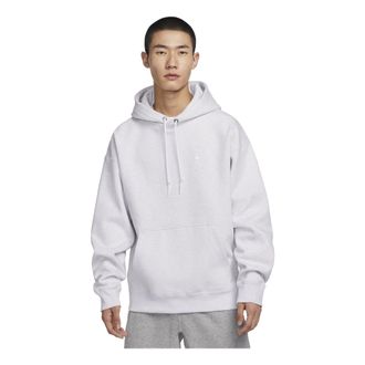 Nike Solo Swoosh Fleece Pullover Hoodie White DX1356-051