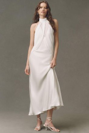 BHLDN Halter Maxi Slip Dress